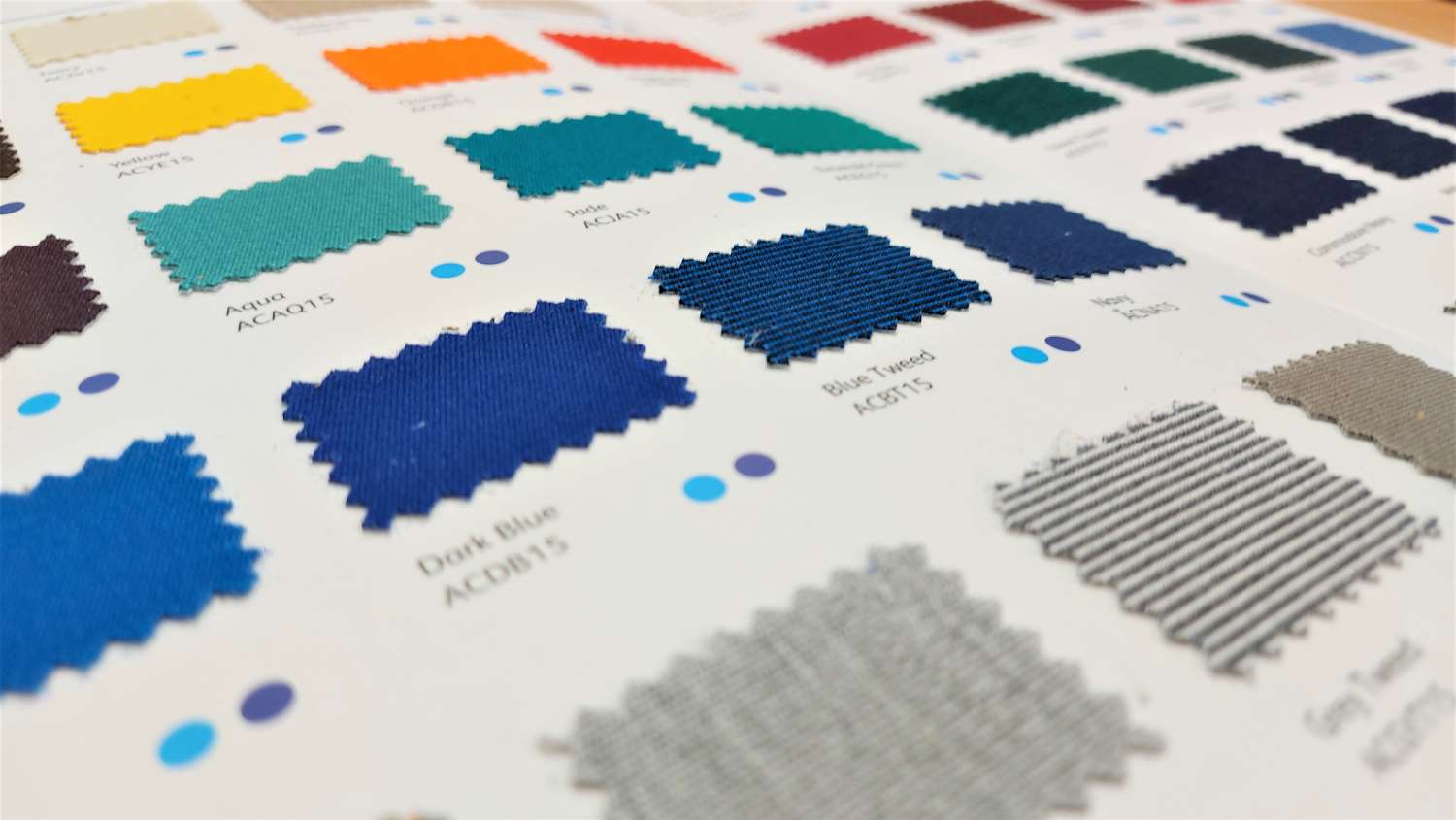 Acrylic Canvas Swatch Card