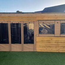 Beige Canvas Side Panels