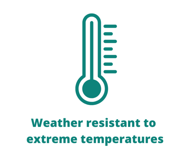 Weather and temperature resistant