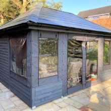 Grey Gazebo Side Panels