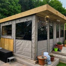 Grey Gazebo Side View