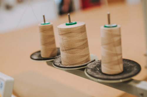 Sand Coloured Sewing Bobbins Industrial Sewing