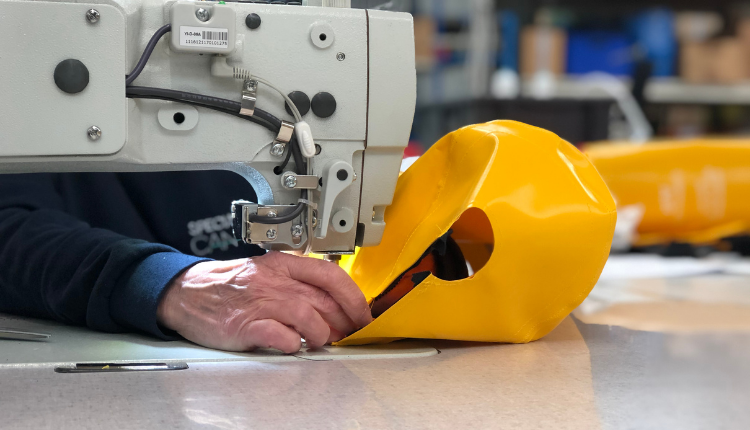 Yellow PVC Sewing Machine