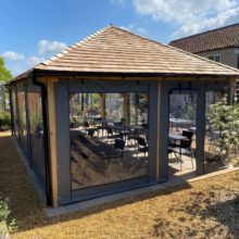 Grey Gazebo Side Panels