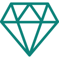 Teal Diamond Icon